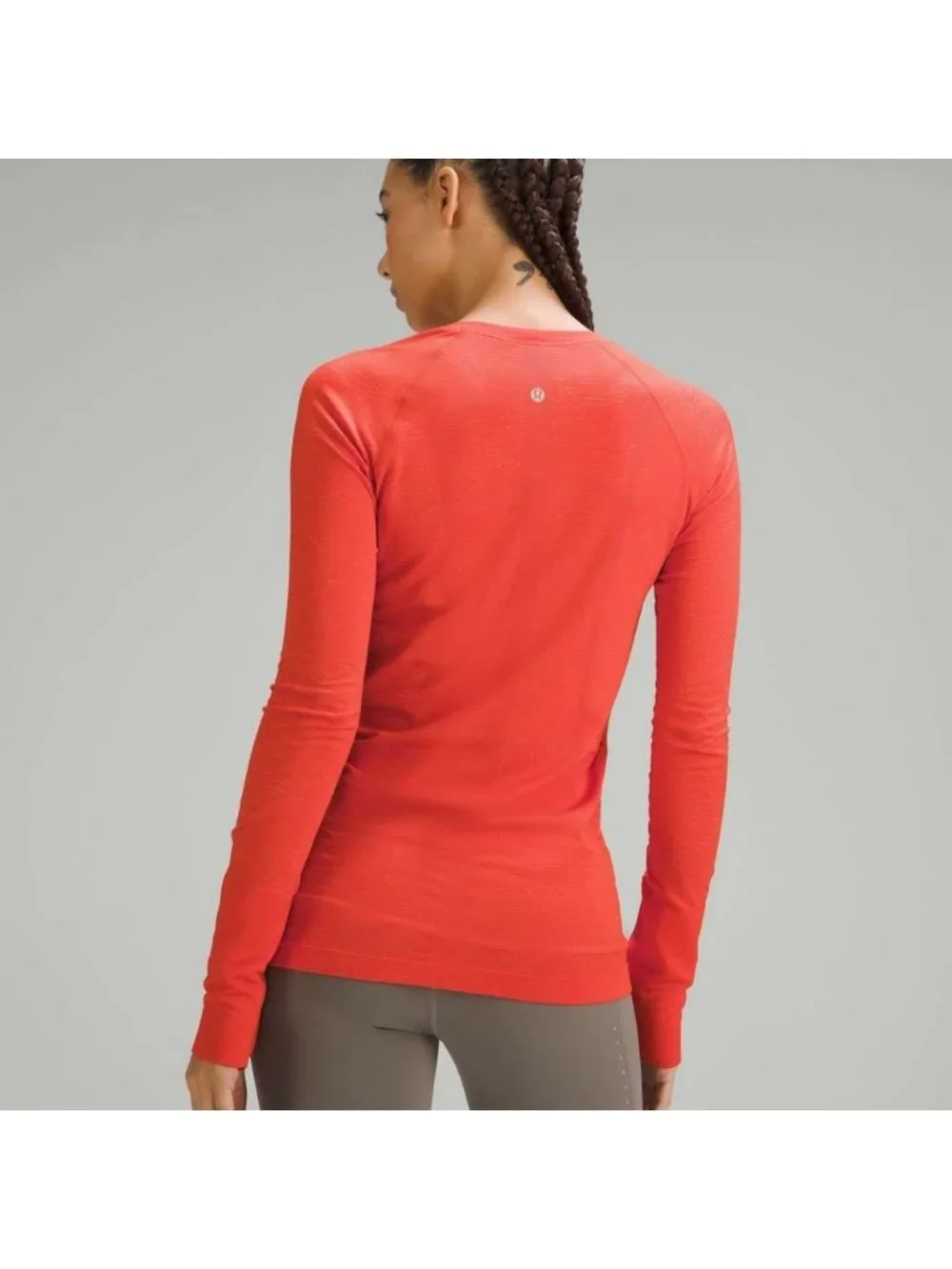 Lululemon Swiftly Tech Long Sleeve Shirt 2.0Ripple Wave Solar Orange / Melon S